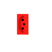 Módulo Tomada 20a Vermelho Linha Iris Soprano