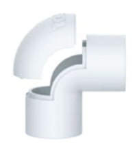 Joelho Com Janela 34 P Eletroduto Branco Inpol
