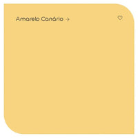 Tinta Acrílica Fosca Coral Amarelo Canário 3,6L