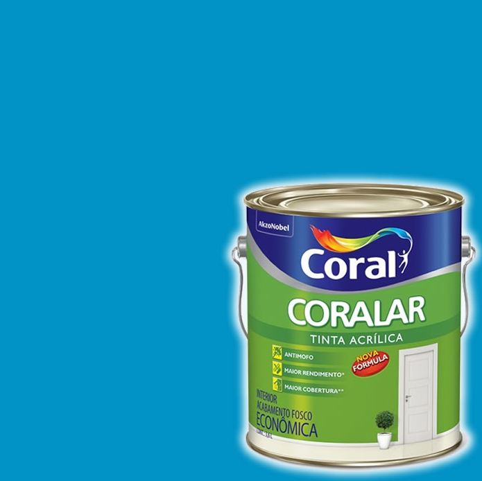 Tinta Coral Acrilica Fosca Coralar 3,6 - Oceano