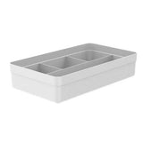 OU ORGANIZADOR DE GAVETAS LOGIC 4 SESSÕES 35X20X7,5CM BRANCO