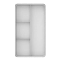 Organizador De Gavetas Logic 4 Divisórias Martiplast 35x20x7,5cm
