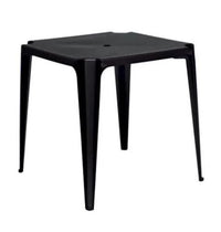 Mesa Plástica Quadrada Mor 70x70cm Preta