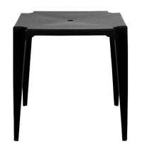 Mesa Plástica Quadrada Mor 70x70cm Preta