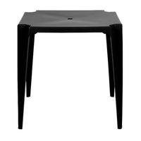 Mesa Plástica Quadrada Mor 70x70cm Preta
