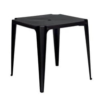 Mesa Plástica Quadrada Mor 70x70cm Preta