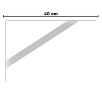 Mão Francesa Pesada Brasforma 40cm Branca Mfp-40b