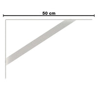 Mão Francesa Pesada Brasforma 50cm Branca