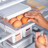 OU ORGANIZADORDE OVOS ROLL CLEAR FRESH 21 UNID BRANCO