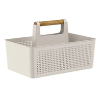 Organizador Multiuso Flow Bege Martiplast 21,6x14,6x10cm