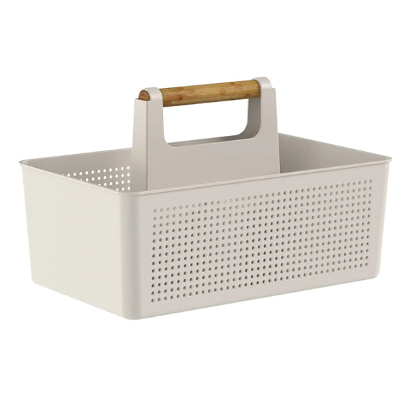 Organizador Multiuso Flow Bege Martiplast 21,6x14,6x10cm