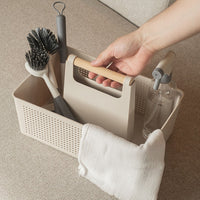 Organizador Multiuso Flow Bege Martiplast 21,6x14,6x10cm