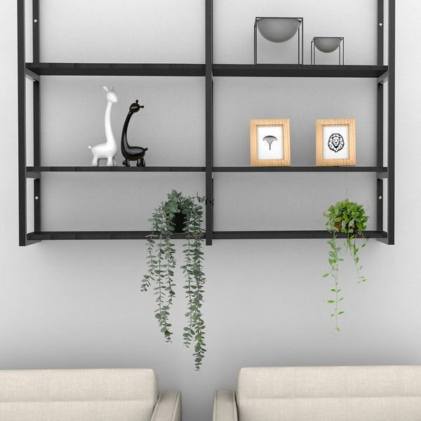 Suporte para 3 Prateleiras Estilo Industrial 120cm