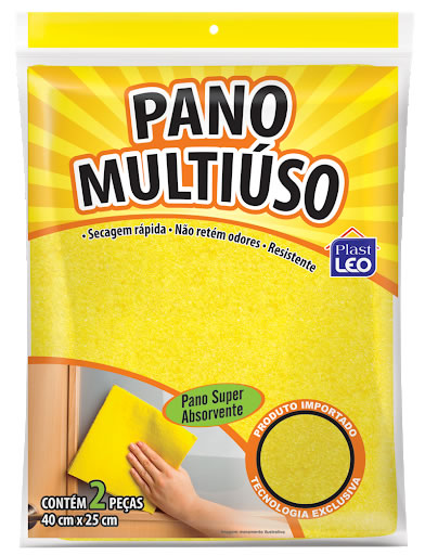 PLASTLEO PANO MULTIUSO AMARELO
