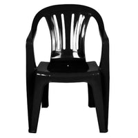 Poltrona De Plastico Preta Mor 80cm