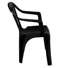 Poltrona De Plastico Preta Mor 80cm