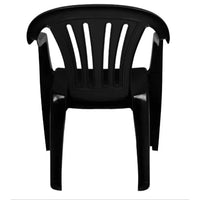 Poltrona De Plastico Preta Mor 80cm