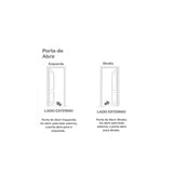 PORTA S-OCA MOGNO 215 X 74 MARCO MDF REG. 2 L 120CM ESQ MGM
