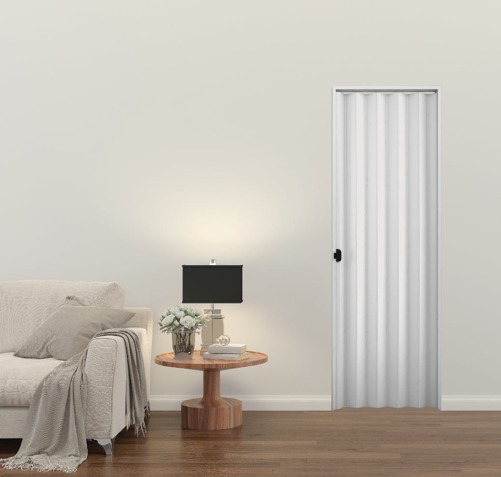 Porta Sanfonada PVC 70 cm Cinza Plasbil