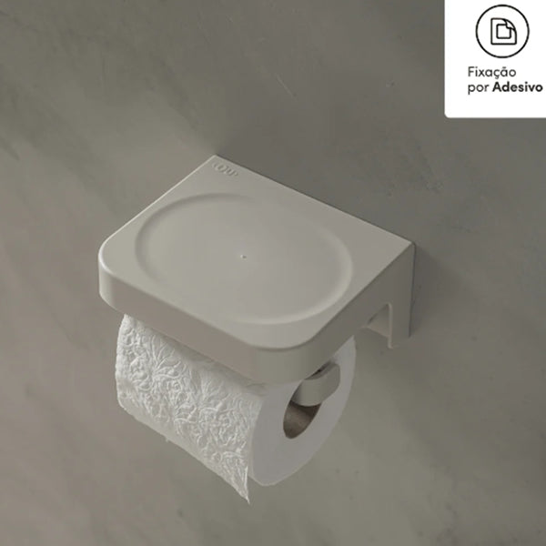 Porta Papel Higiênico De Parede Martiplast Eleve Bege