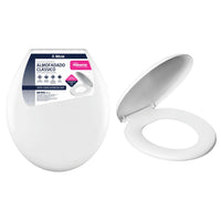 Assento Sanitário Almofadado Oval Universal Branco Atlas