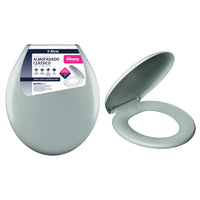 Assento Sanitário Almofadado Atlas Classic Cinza Universal