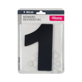 ATLAS NUMERO ADESIVO 1 PRETO PR3000/1