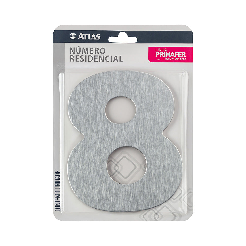ATLAS NUMERO ADESIVO 8 ACM ESC PR3001/8