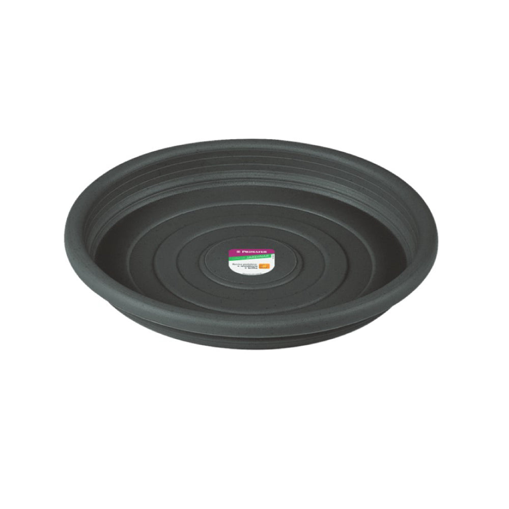 PRATO VASO JARDIM PLASTICO RED 13CM CINZA PRIMAFER