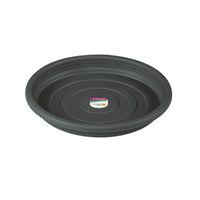 Prato Para Vaso De Jardim Redondo 13cm Cinza Pinceis Atlas