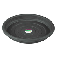 Prato Para Vaso Redondo 28cm Cinza Pinceis Atlas