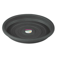 Prato Para Vaso Redondo 28cm Cinza Pinceis Atlas