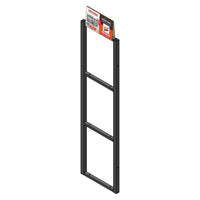 Suporte para 3 Prateleiras Estilo Industrial 120cm