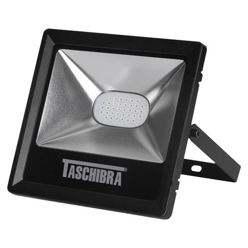 REFLETOR LED TR TASCHIBRA 20W LUZ VERDE PRETO