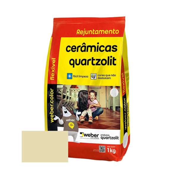 Rejunte Flex Quartzolit Bege 1kg