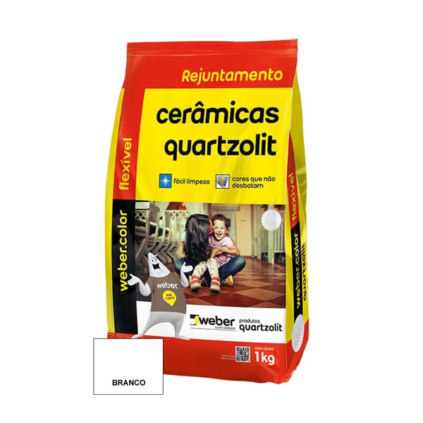 Rejunte Flex Branco 1kg Quartzolit