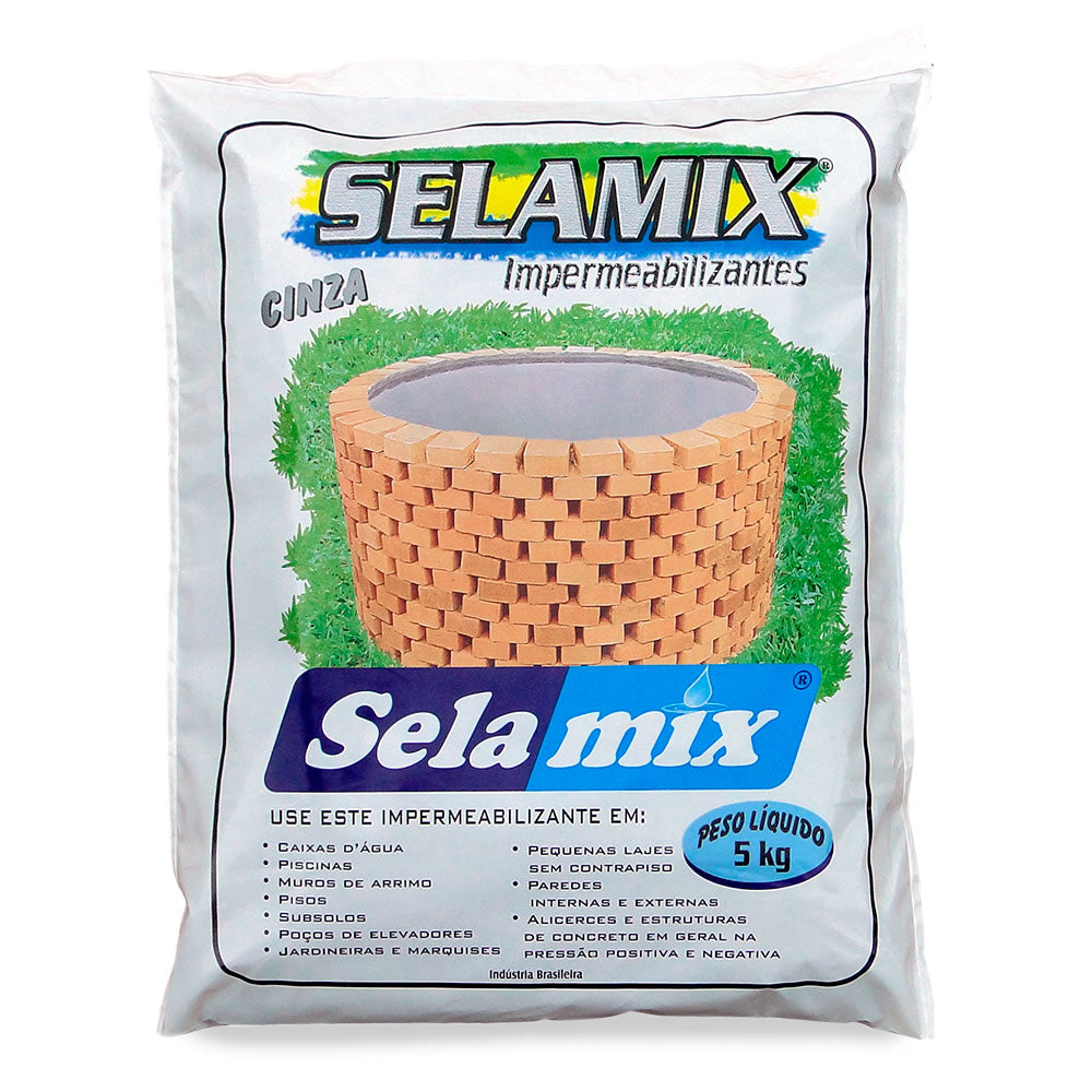 SELAMIX ELIMINA AGUA 5KG CINZA