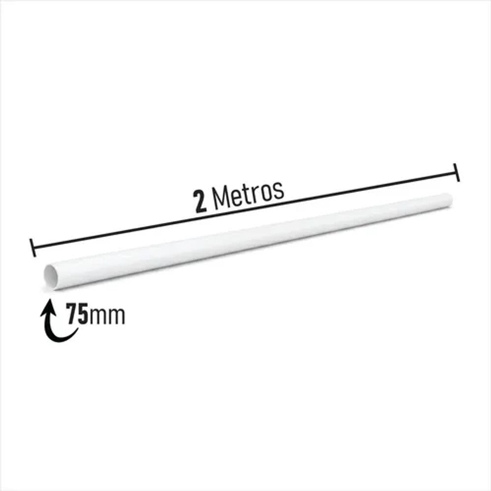 AMANCO TUBO PVC CL 8 75MM METRO LINEAR