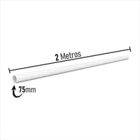 AMANCO TUBO PVC CL 8 75MM METRO LINEAR
