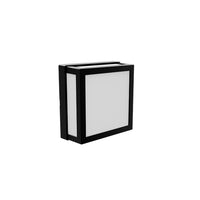 ARANDELA LED TASCHIBRA YAPI 3000K 10W QUADRADA PRETA