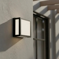 ARANDELA LED TASCHIBRA YAPI 3000K 10W QUADRADA PRETA