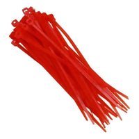 Abraçadeira plástica vermelha t18r 100x25mm 100 peças