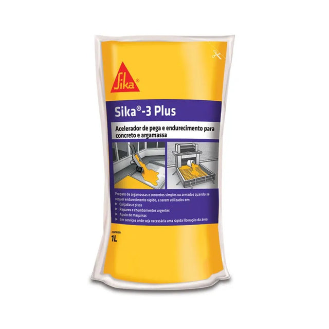 Acelerador de pega Sika-3 plus 1l