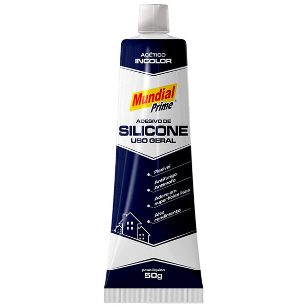 Adesivo silicone acético 50g incolor