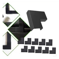 Angulo externo para canaleta 20x12mm preto