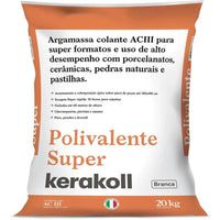 Argamassa branca para nivelamento de parede 20kg