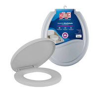 Assento sanitário almofadado prime cinza escuro