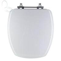 Assento sanitário mdf laqueado thema branco cromado