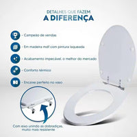 Assento sanitário mdf victoria branco