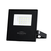 BLUMENAU REFLETOR ALUM QUAD IP66 20W BIVOLT 6500K PRETO